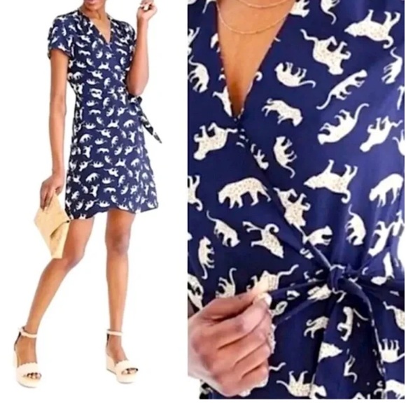 J. Crew Dresses & Skirts - J. Crew Wildcat Print Mini Dress